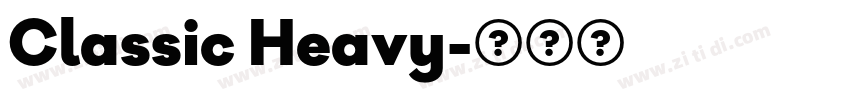 Classic Heavy字体转换